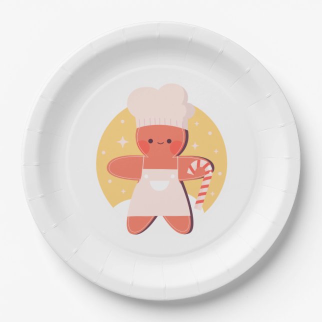 Gingerbread man paper plates (Front)