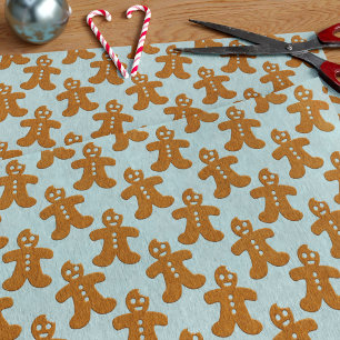 Gingerbread Man Pattern Christmas Tissue Paper