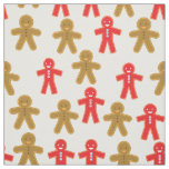 Gingerbread Man Pattern Fabric