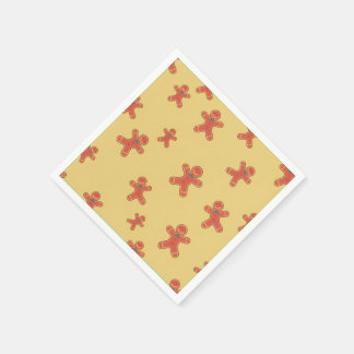 Gingerbread Man Pattern Napkins