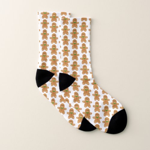 Gingerbread Man Pattern Socks