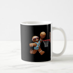 Gingerbread Man Playing Basketball Christmas Xmas  Coffee Mug