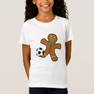 Gingerbread Man Playing Soccer T-Shirt