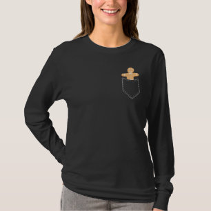 Gingerbread Man Pocket Gingerbread Cookies Christ T-Shirt