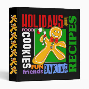 Gingerbread Man Recipes Binder