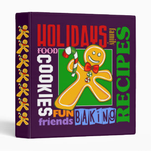 Gingerbread Man Recipes Binder