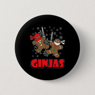 Gingerbread Man Shirt - Christmas In July Gifts Button
