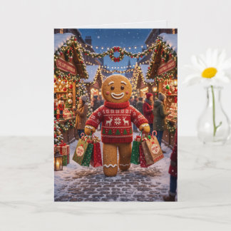 Gingerbread Man Shopping Card