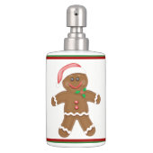 Gingerbread Man Soap Dispenser & Toothbrush Holder (Front)