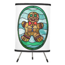 Gingerbread man stained glass