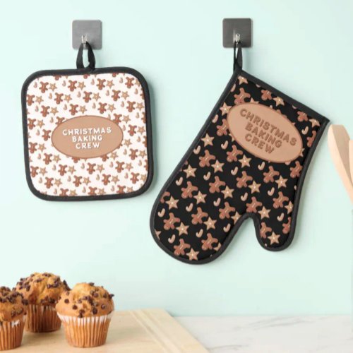 Gingerbread Man, Star & Candy Cane Cookie Pattern