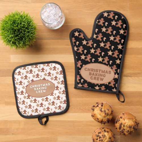 Gingerbread Man, Star & Candy Cane Cookie Pattern