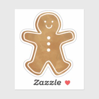 Gingerbread Man Sticker