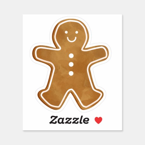 Gingerbread Man Sticker