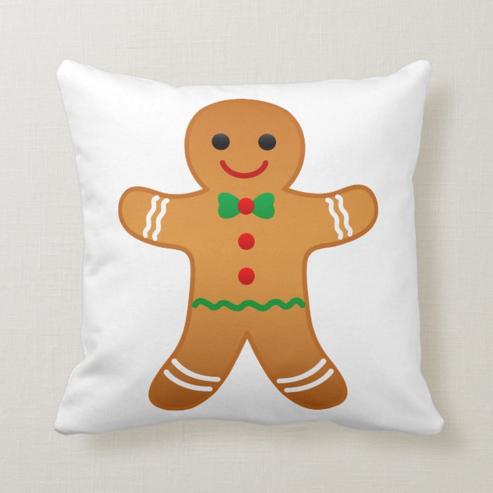 gingerbread man pillow