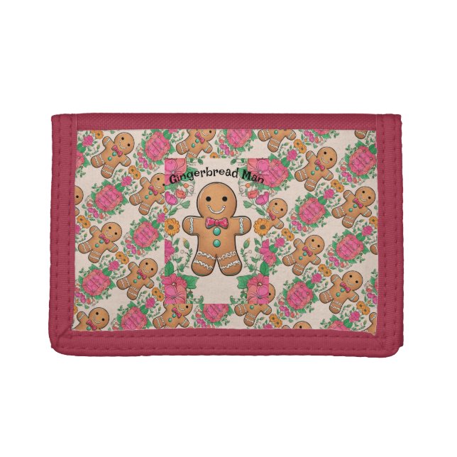 Gingerbread Man Trifold Wallet (Front)
