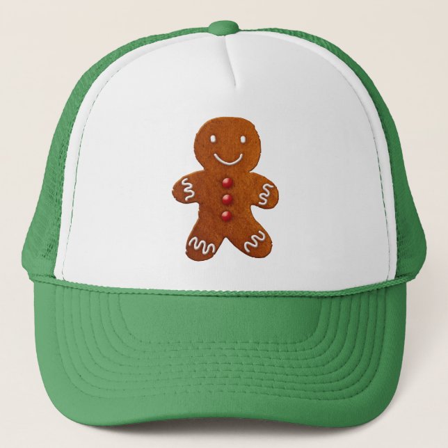 Gingerbread Man Trucker Hat (Front)