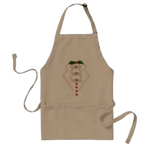Gingerbread Man Tuxedo Adult Apron