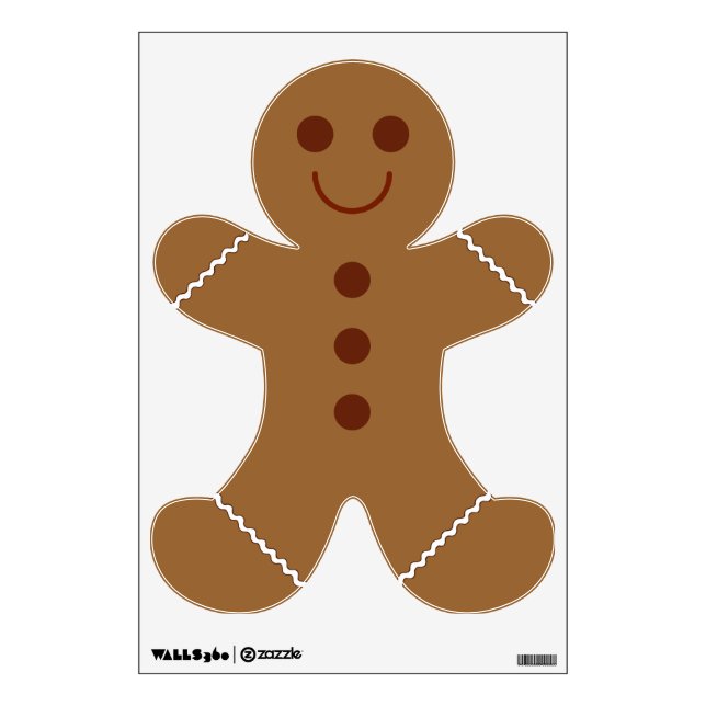 Gingerbread Man Wall Decal (Front)