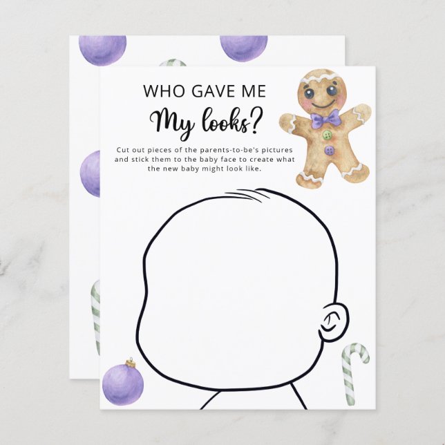 Gingerbread man - who gave me my looks game (Front/Back)