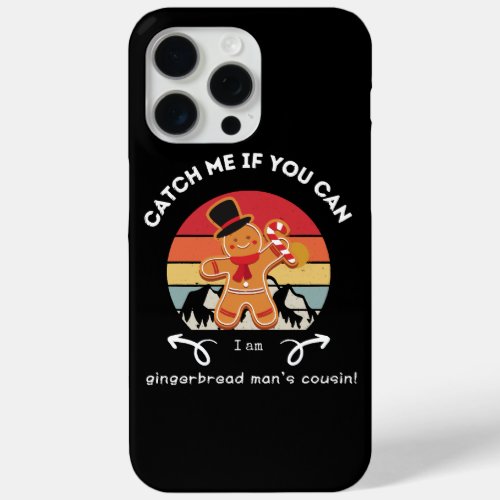 Gingerbread Man with Candy Cane iPhone 15 Pro Max Case
