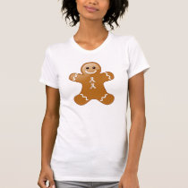 Gingerbread Man with Pearl Awareness Ribbons T-Shirt