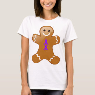Gingerbread Man with Violet Ribbons T-Shirt