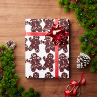 Gingerbread Man & Women Wrapping Paper – Afternoon Crumbs