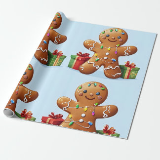 Gingerbread Man Wrapping Paper