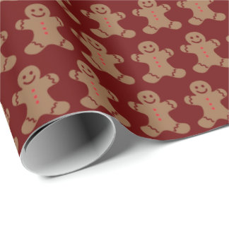 Gingerbread man  wrapping paper