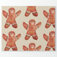 Gingerbread Man Wrapping Paper