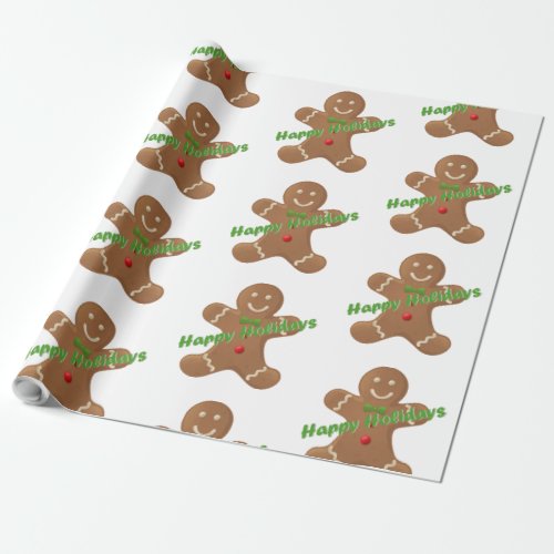 Gingerbread Man Wrapping Paper