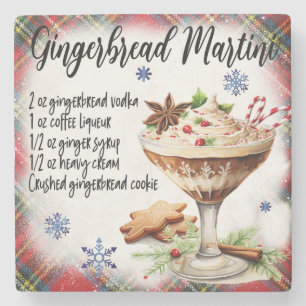 Gingerbread Martini Recipe Marble Coaster
