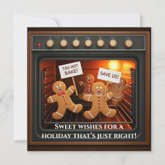 Gingerbread Mayhem Holiday Card