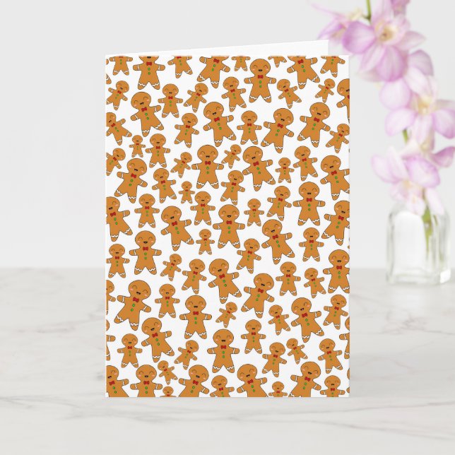 Gingerbread Men Card (Orchid)