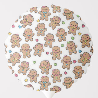 Gingerbread Men Christmas Balloons