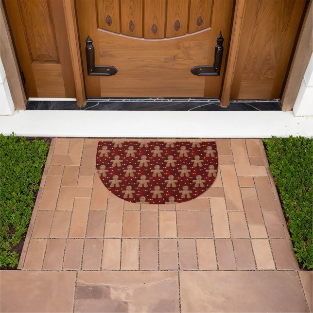 Gingerbread Men Christmas Joy  Doormat (Outdoor)