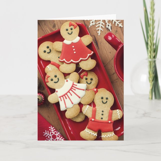Gingerbread men holiday card (Front)