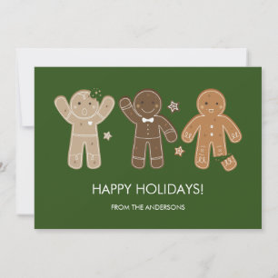 Gingerbread Men Holiday Card