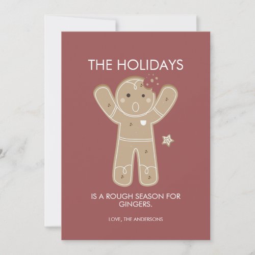 Gingerbread Men Holiday Card