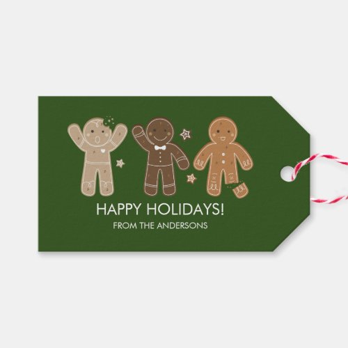 Gingerbread Men Holiday Gift Tag