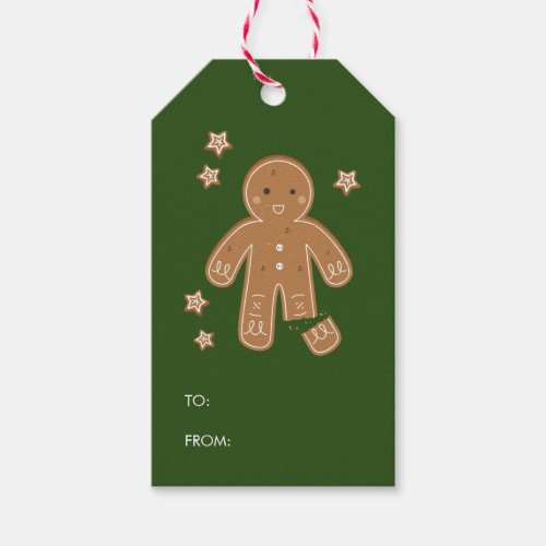 Gingerbread Men Holiday Gift Tag