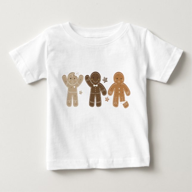 Gingerbread Men Holiday T-Shirt (Front)
