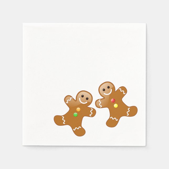 Gingerbread Men Napkins (Front)