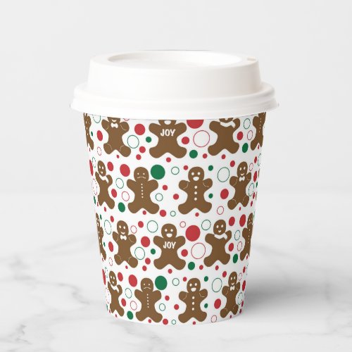 Gingerbread Men Paper Cup