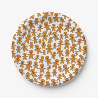 Gingerbread Men Paper Plates