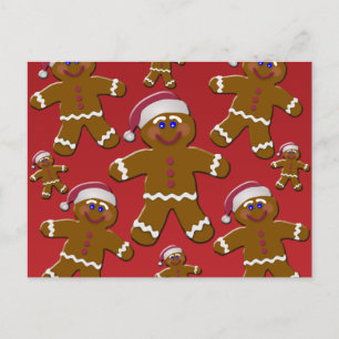 Gingerbread Men Postcard