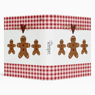 Gingerbread Men Recipe Binder
