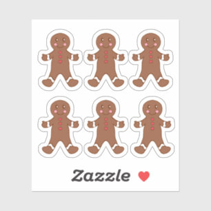 Gingerbread Men Stickers