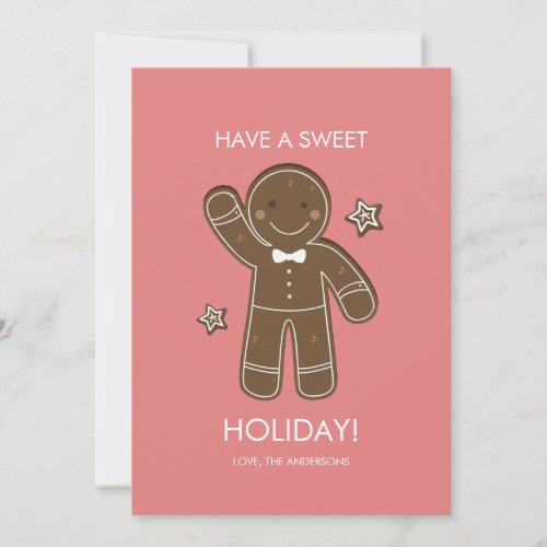Gingerbread Men Sweet Holiday Card